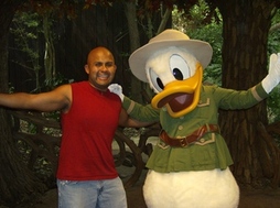 Donald and I at Animal Kingdom